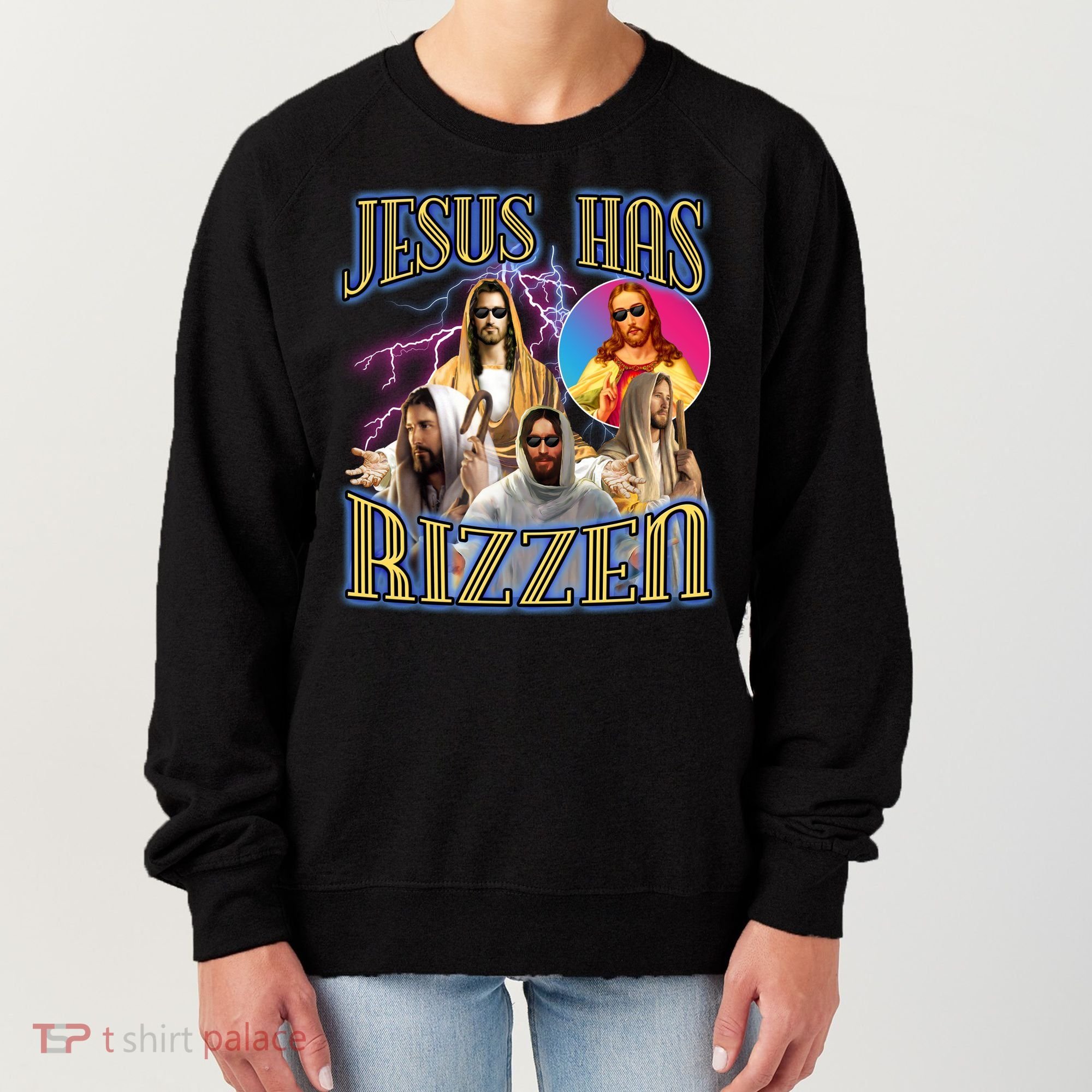 Jesus Has Rizzen Christian Faith Women's Sweatshirt