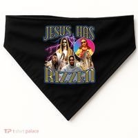 Jesus Has Rizzen Christian Faith USA-Made Doggie Bandana thumb 0