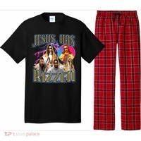 Jesus Has Rizzen Christian Faith Pajama Set thumb 0