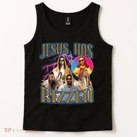 Jesus Has Rizzen Christian Faith Tank Top thumb 2
