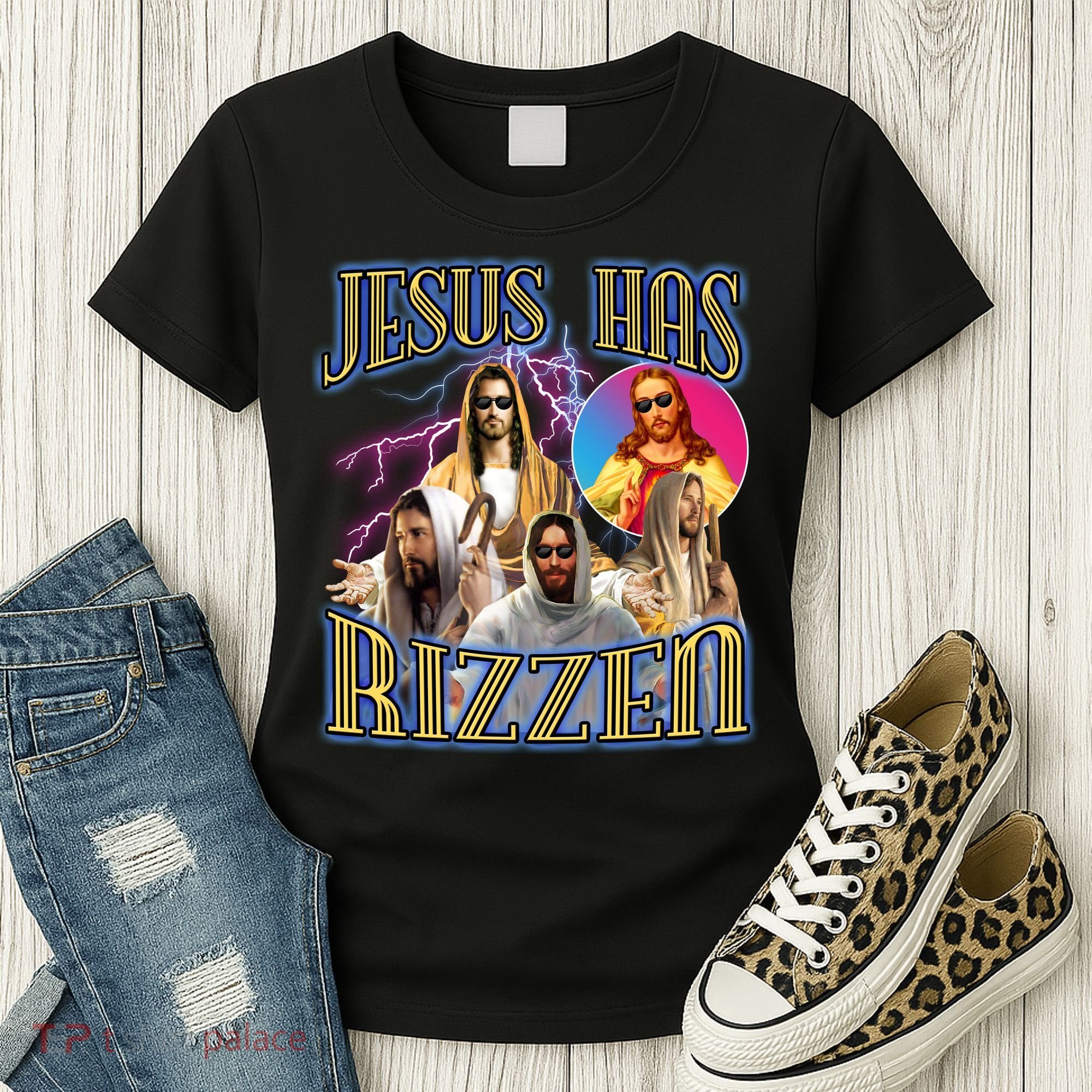 Jesus Has Rizzen Christian Faith Women's T-Shirt