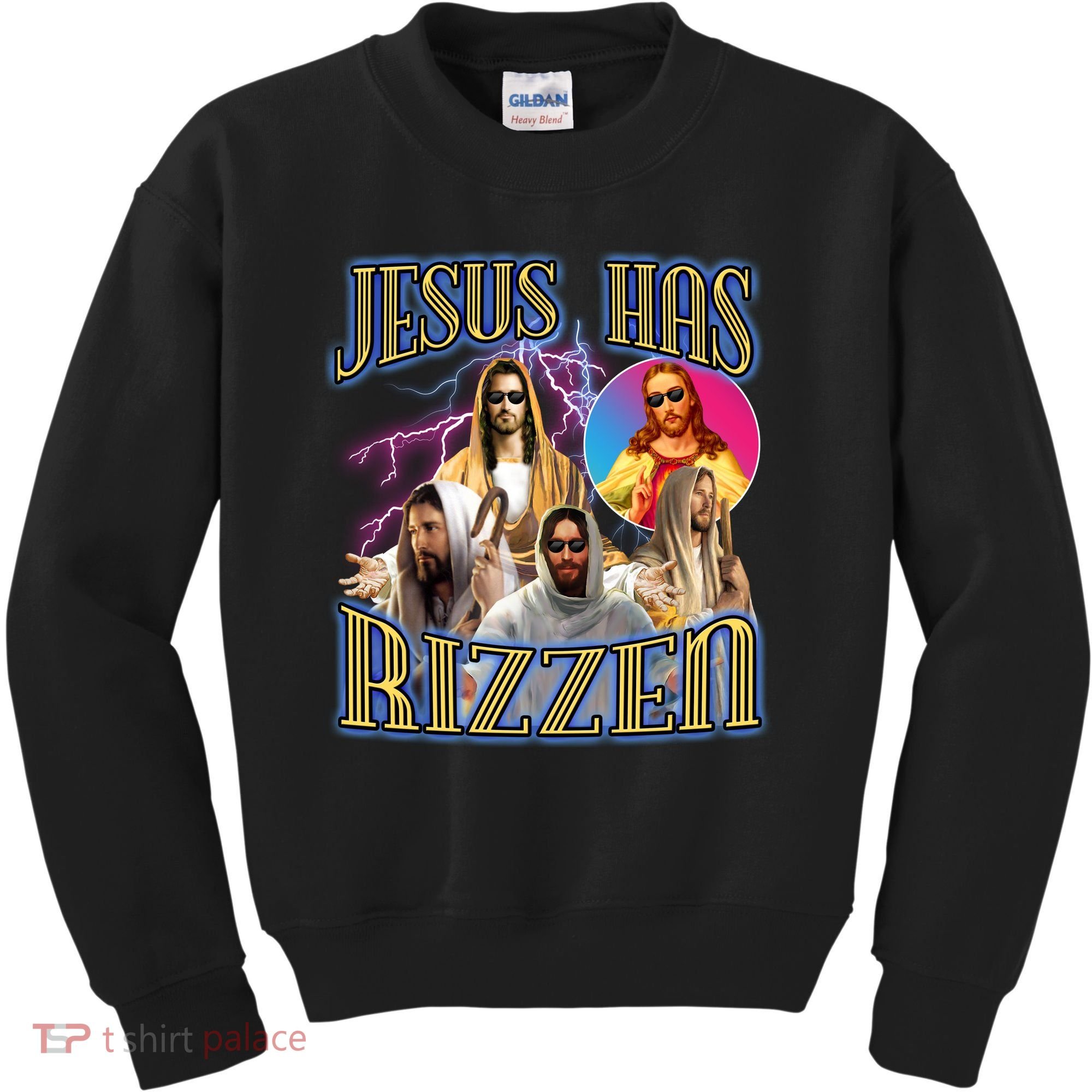Jesus Has Rizzen Christian Faith Kids Sweatshirt
