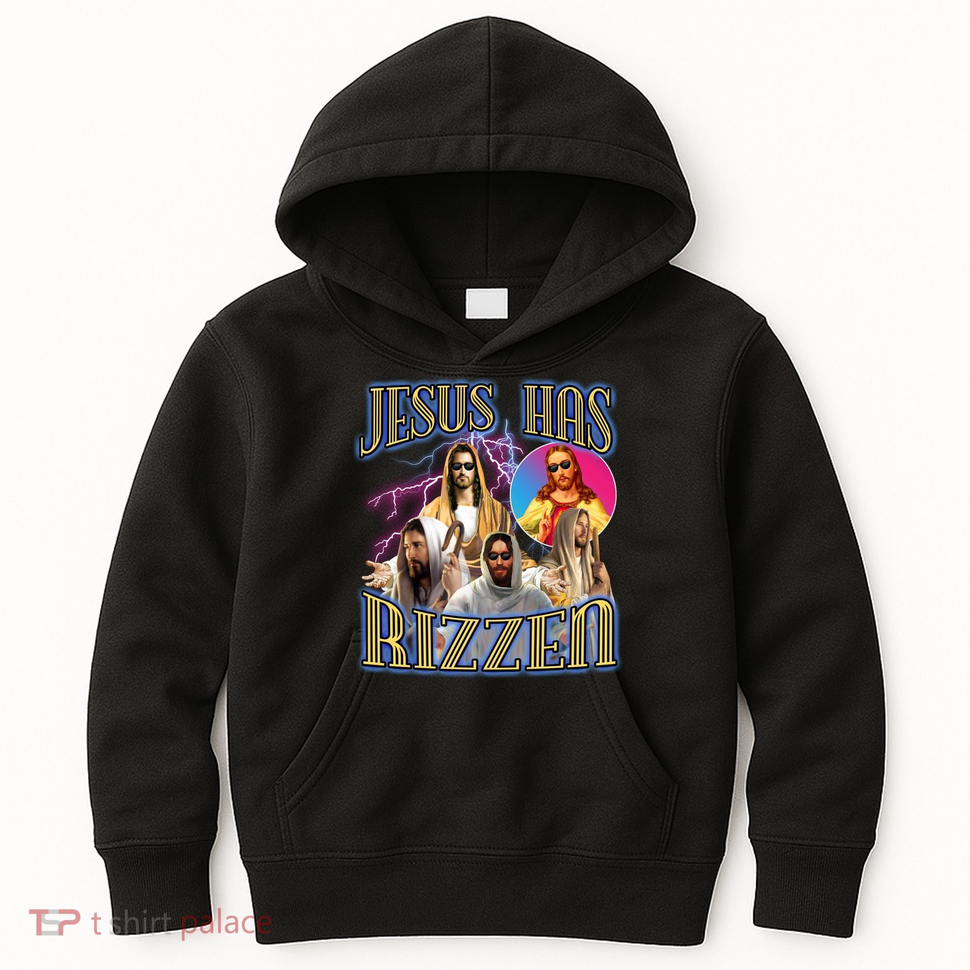 Jesus Has Rizzen Christian Faith Kids Hoodie