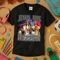 Jesus Has Rizzen Christian Faith Kids T-Shirt thumb 3