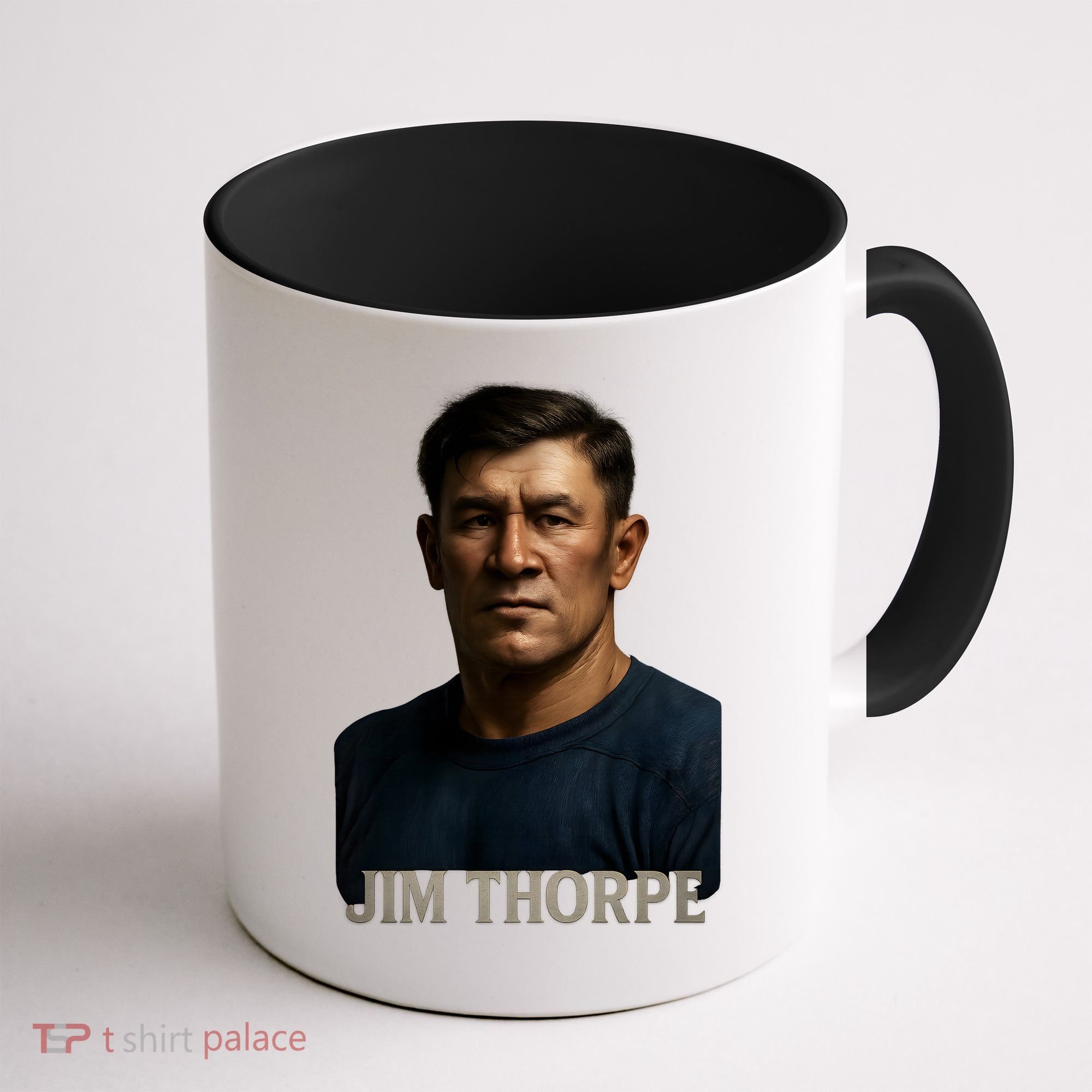Jim Hyper Realistic Digital Art Portrait Bust Coffee Mug