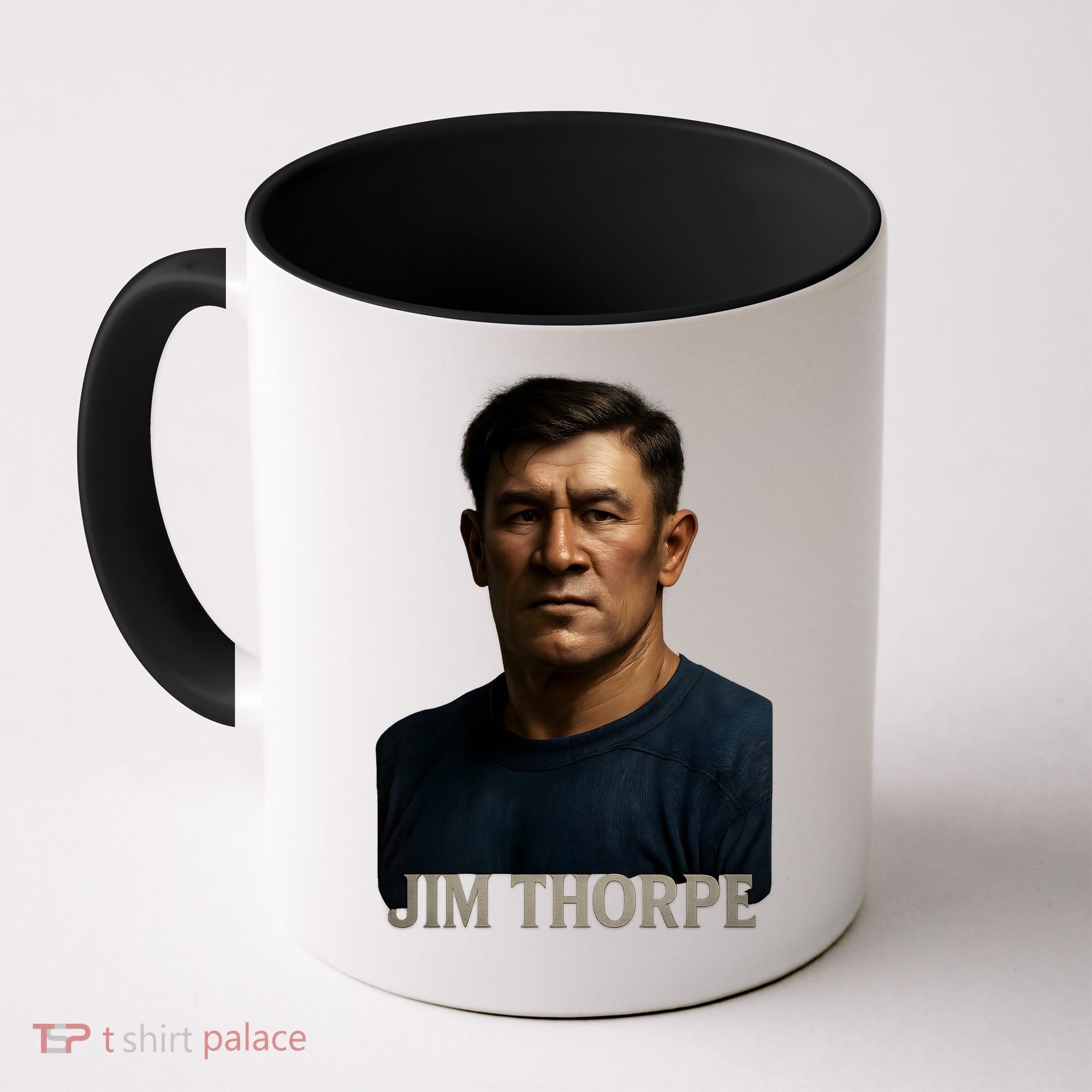 Jim Hyper Realistic Digital Art Portrait Bust Coffee Mug