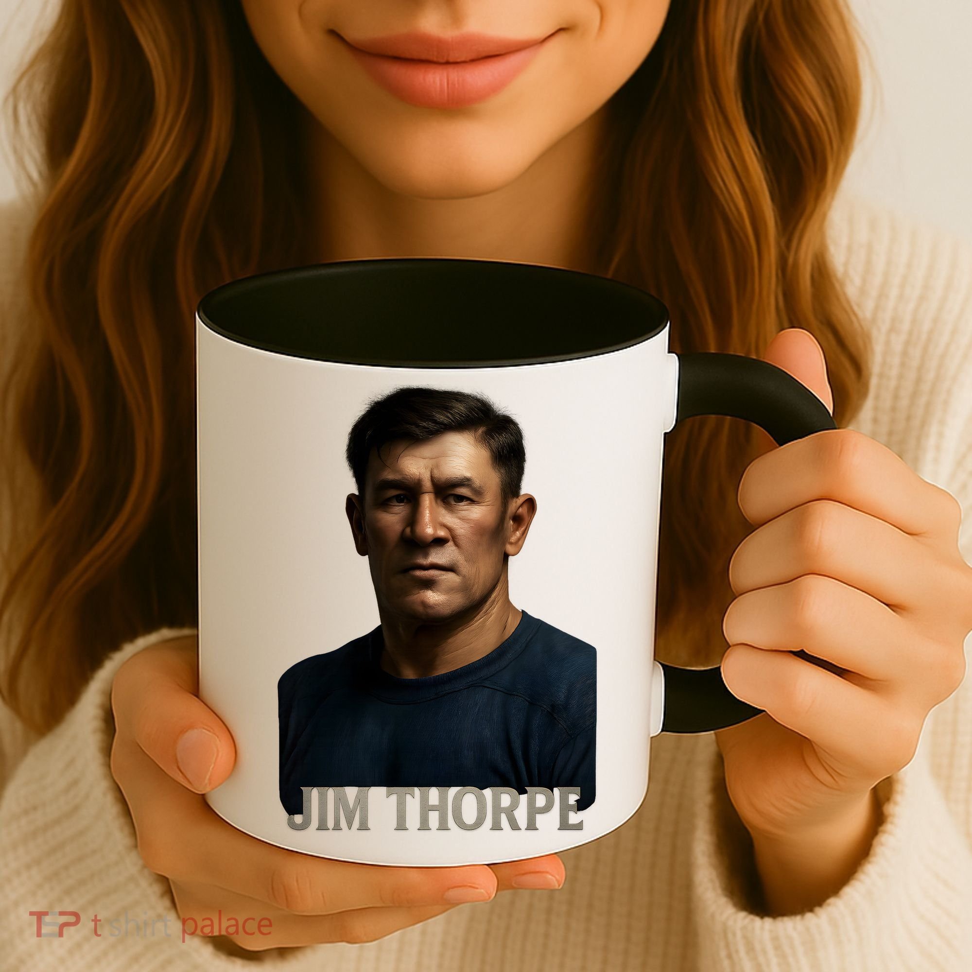 Jim Hyper Realistic Digital Art Portrait Bust Coffee Mug