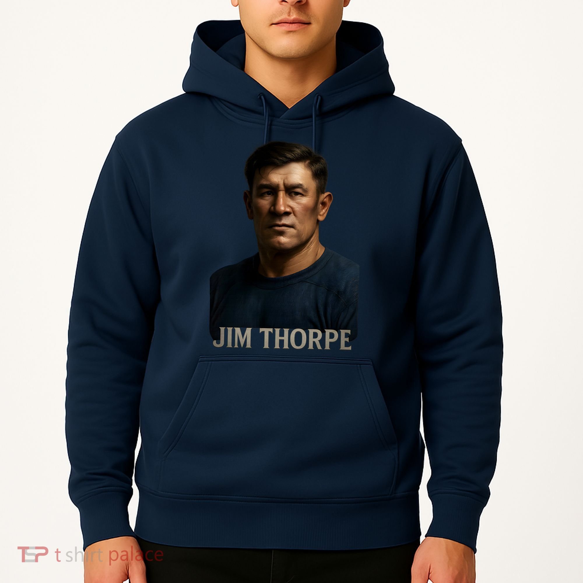 Jim Hyper Realistic Digital Art Portrait Bust Hoodie