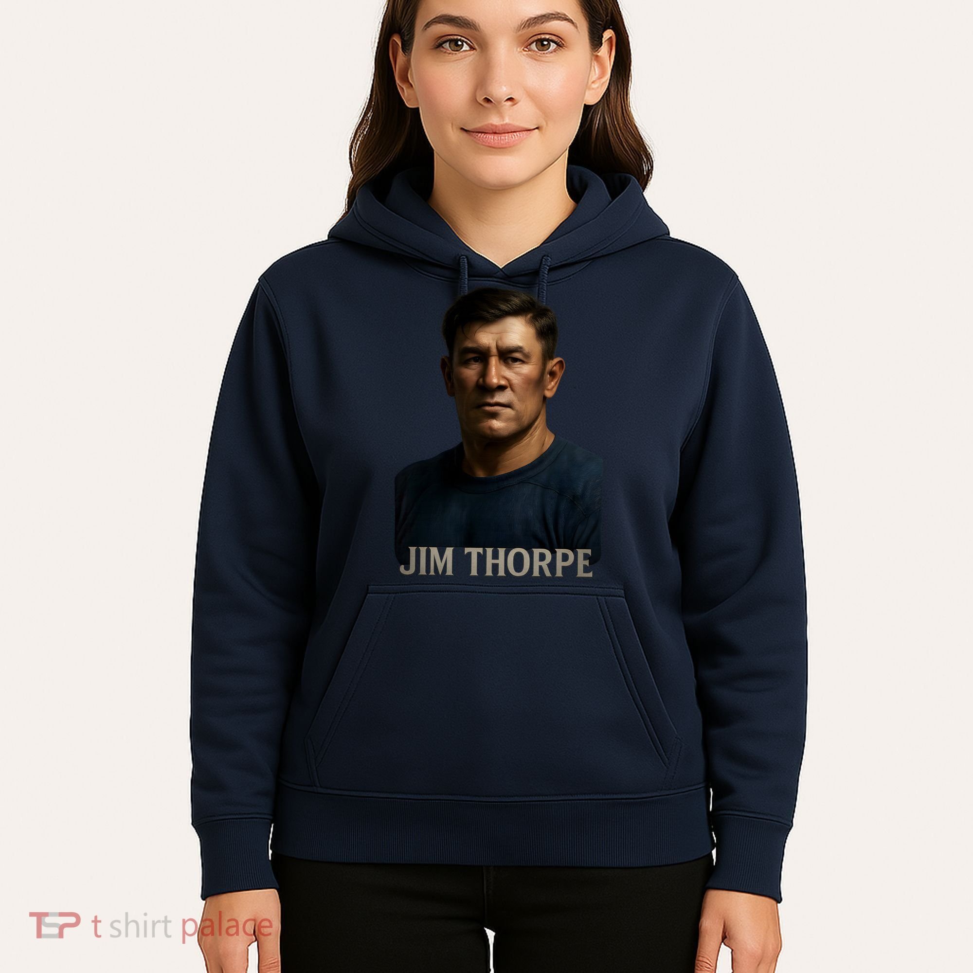 Jim Hyper Realistic Digital Art Portrait Bust Hoodie