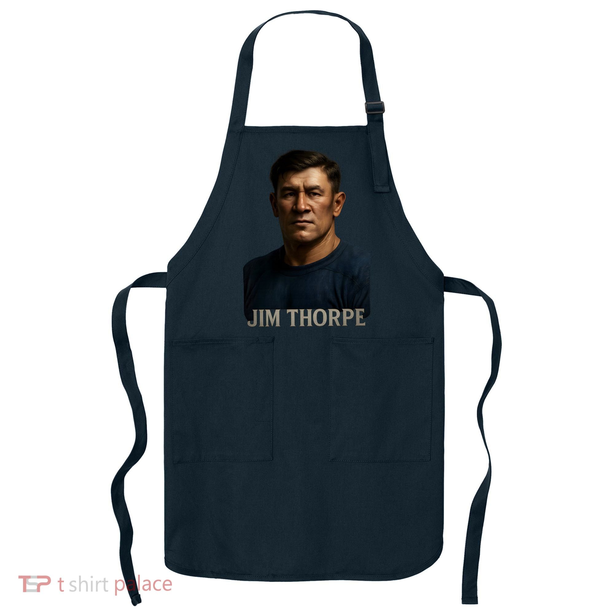 Jim Hyper Realistic Digital Art Portrait Bust Apron