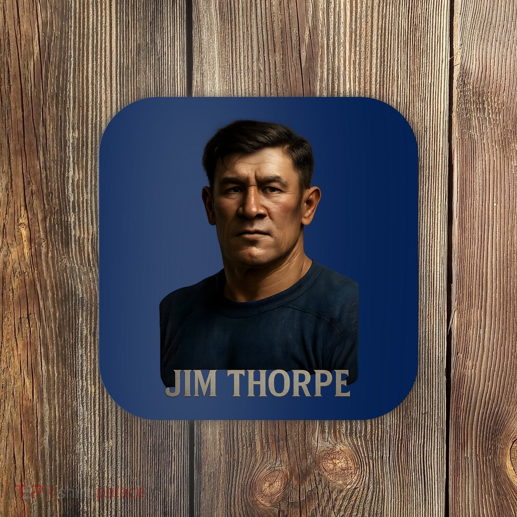 Jim Hyper Realistic Digital Art Portrait Bust Coaster