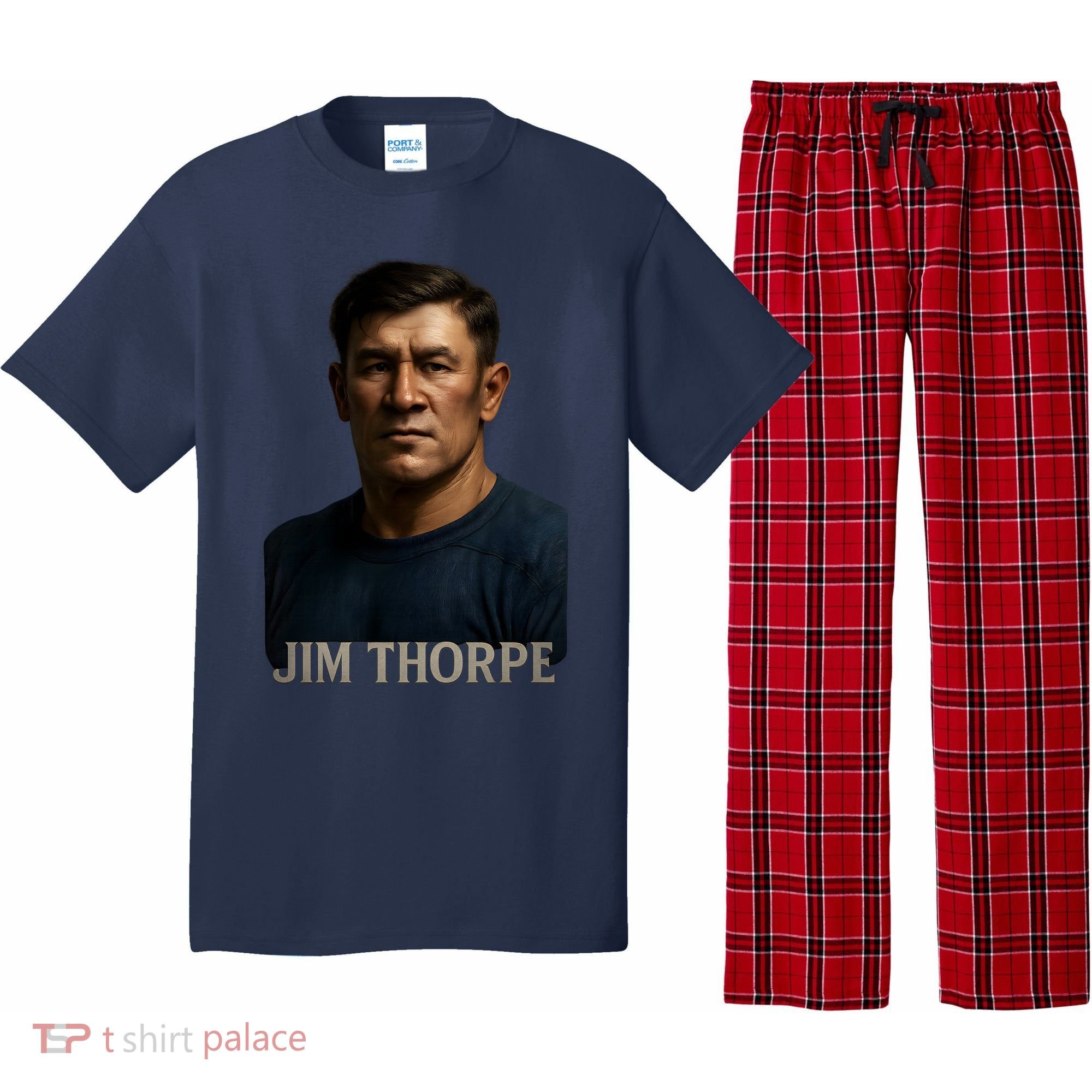 Jim Hyper Realistic Digital Art Portrait Bust Pajama Set
