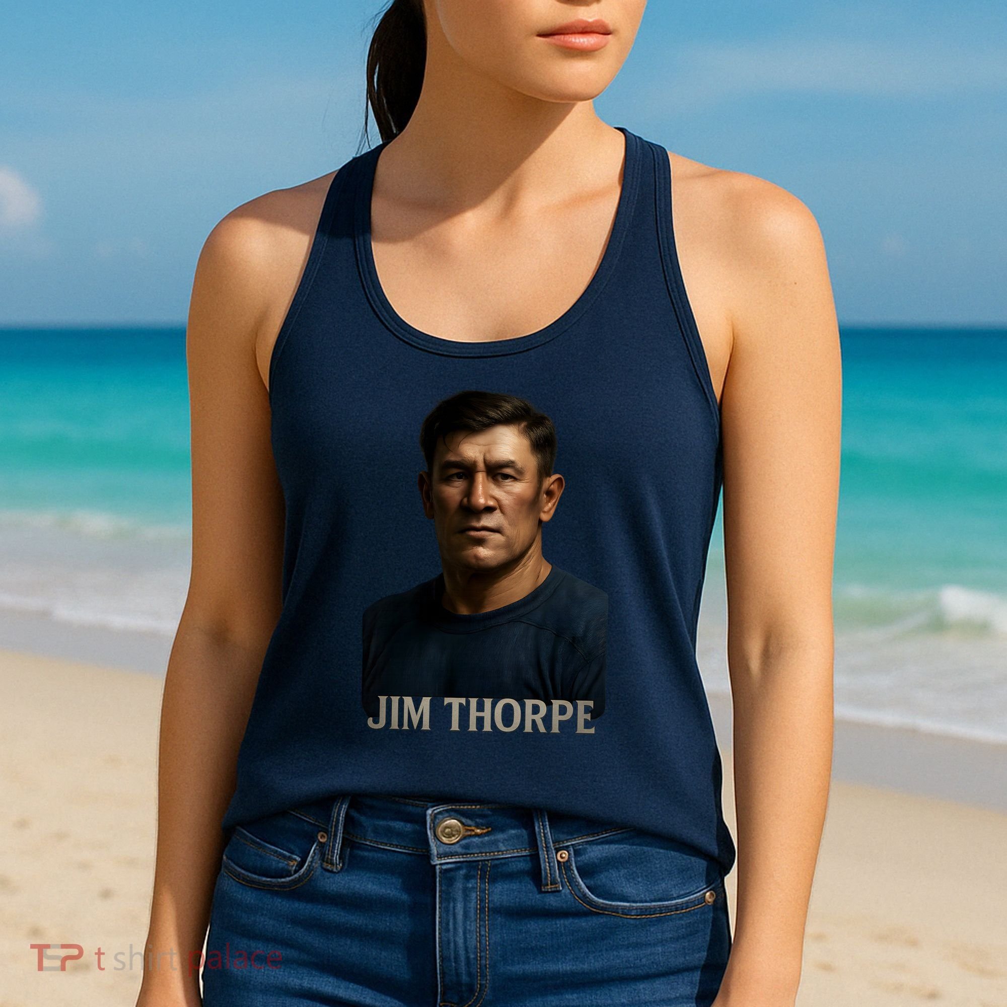 Jim Hyper Realistic Digital Art Portrait Bust Women's Tank Top