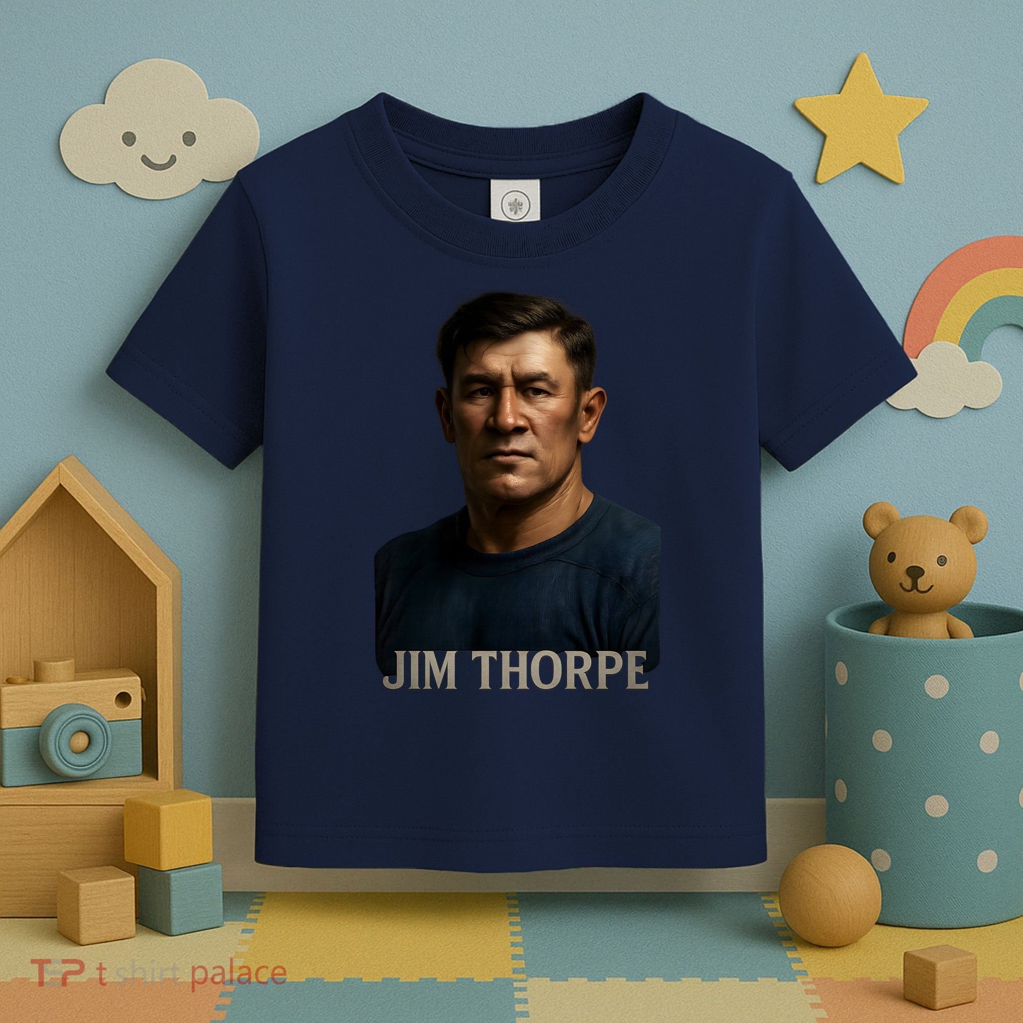 Jim Hyper Realistic Digital Art Portrait Bust Toddler T-Shirt