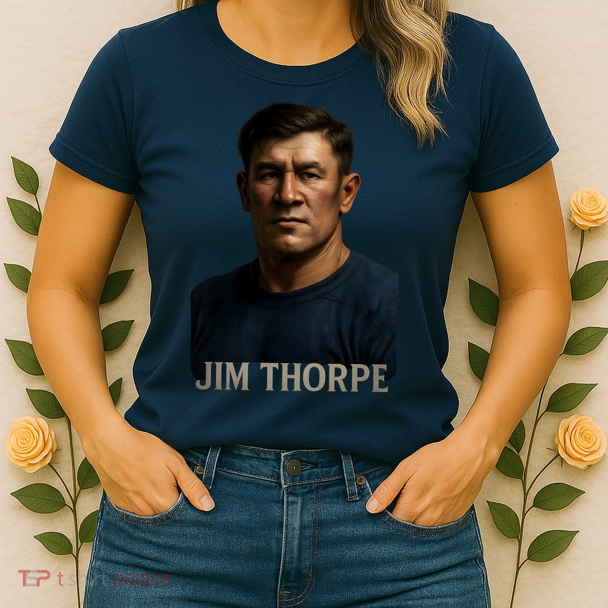 Jim Hyper Realistic Digital Art Portrait Bust Women's T-Shirt