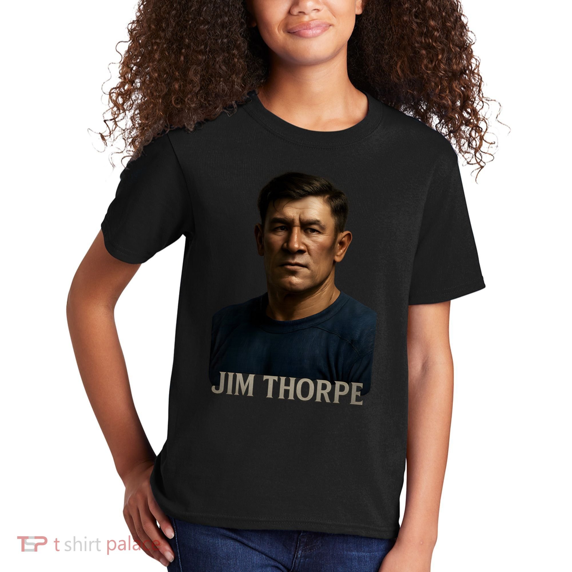 Jim Hyper Realistic Digital Art Portrait Bust Kids T-Shirt