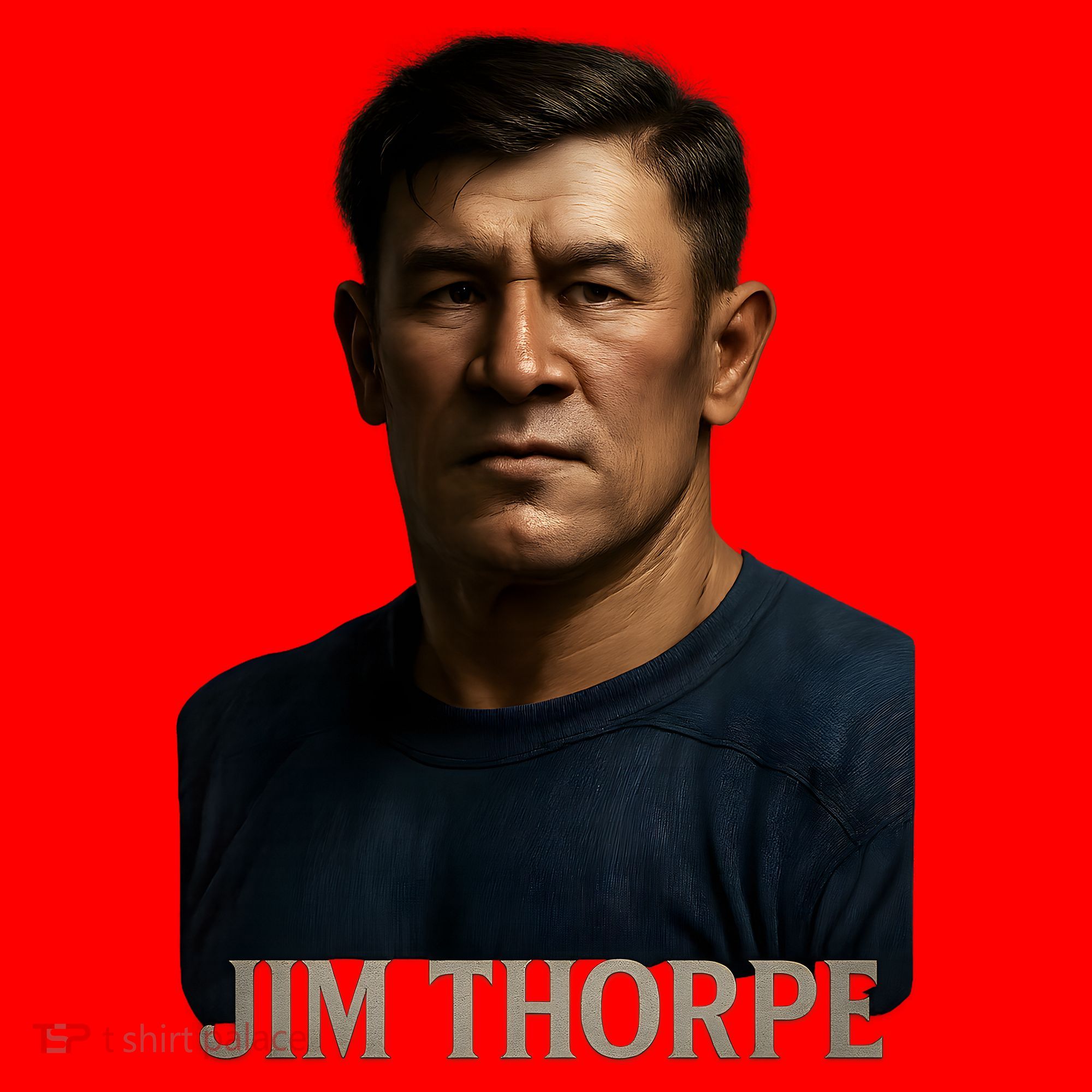 Jim Hyper Realistic Digital Art Portrait Bust Santa Hat