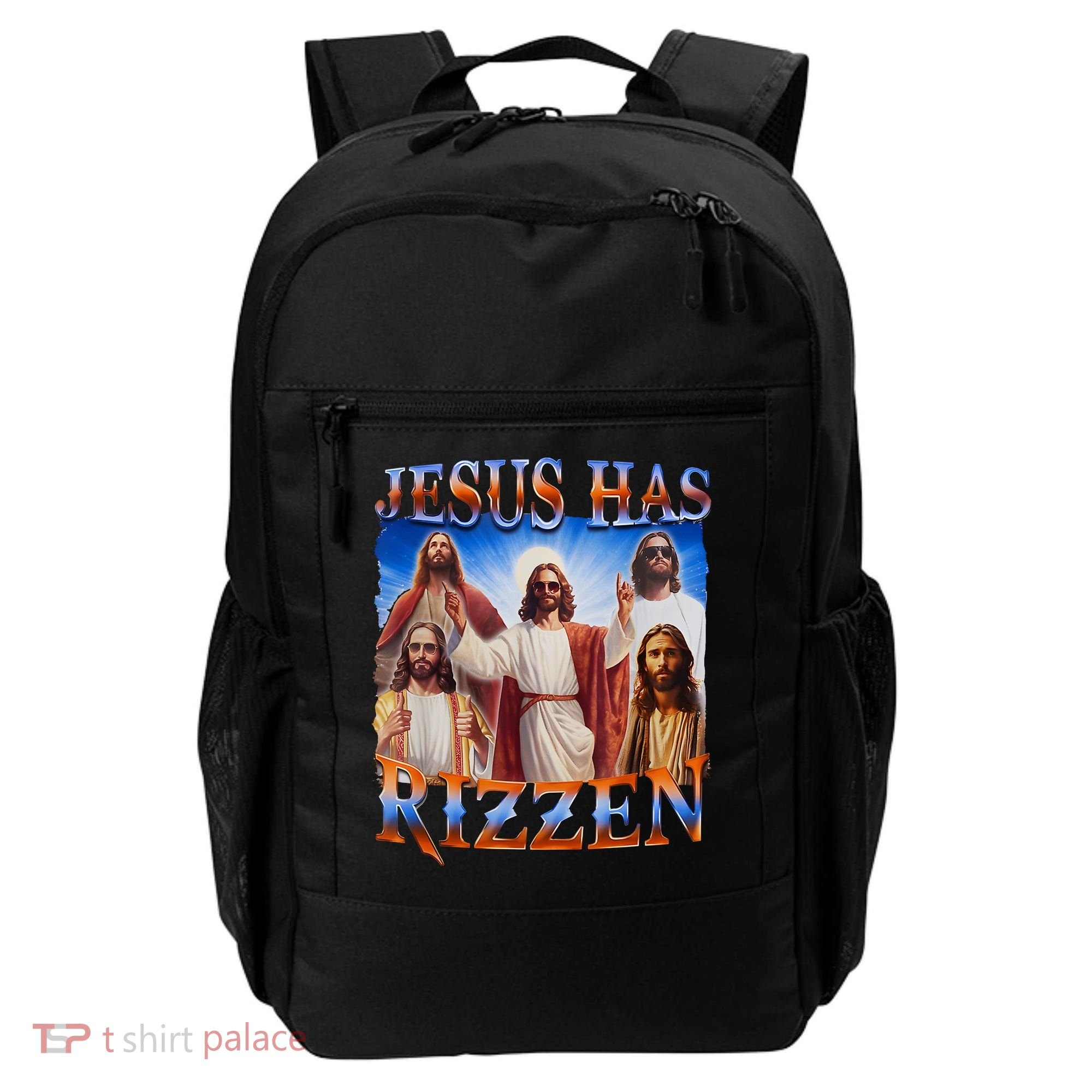 Jesus Has Rizzen He Is Rizzen Backpack