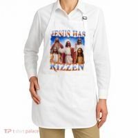 Jesus Has Rizzen He Is Rizzen Apron thumb 2