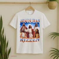 Jesus Has Rizzen He Is Rizzen T-Shirt thumb 2