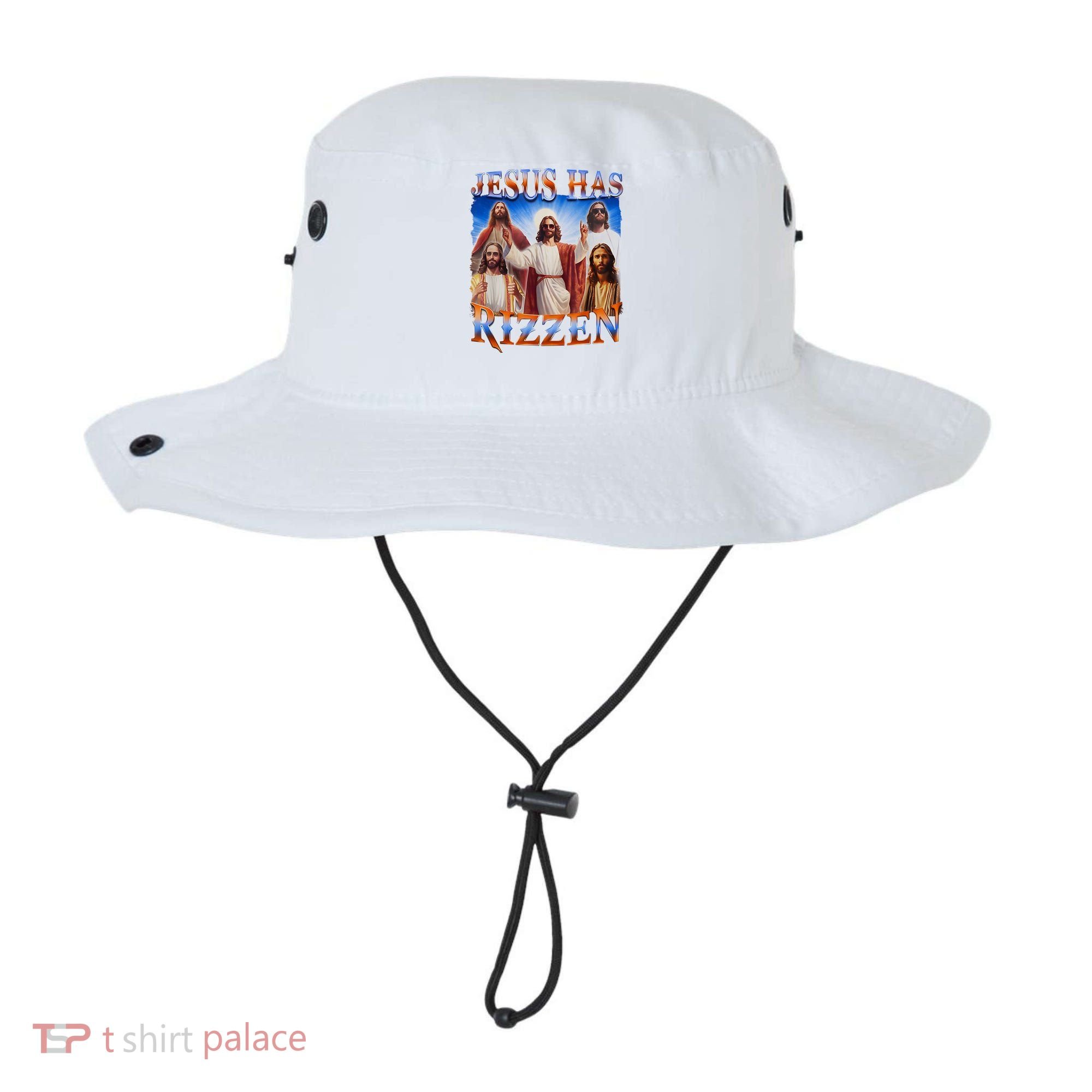 Jesus Has Rizzen He Is Rizzen Bucket Hat