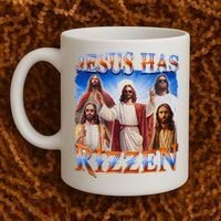 Jesus Has Rizzen He Is Rizzen Coffee Mug thumb 2