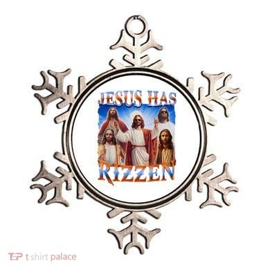 Jesus Has Rizzen He Is Rizzen Ornament