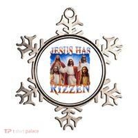 Jesus Has Rizzen He Is Rizzen Ornament thumb 0