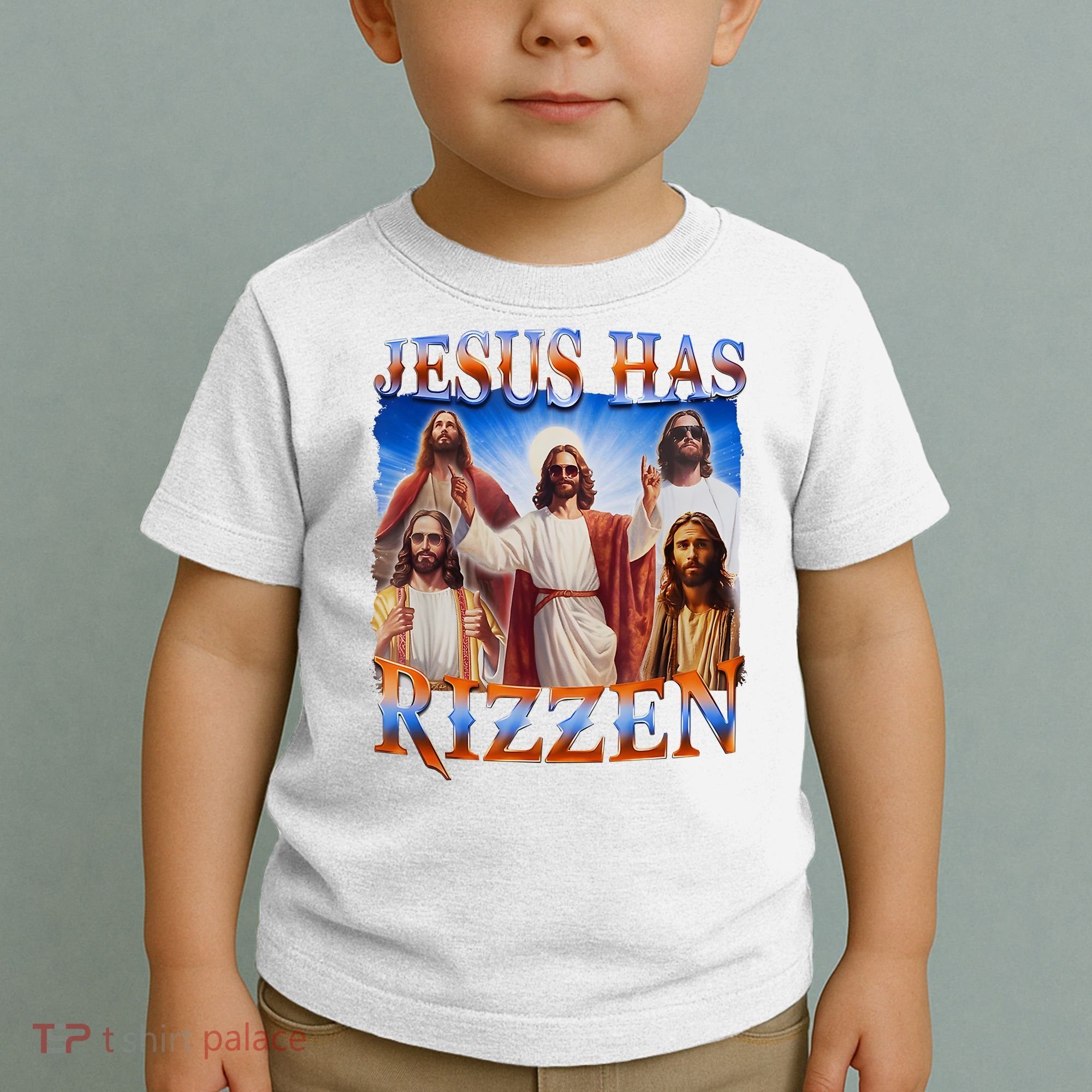 Jesus Has Rizzen He Is Rizzen Toddler T-Shirt