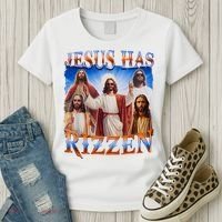Jesus Has Rizzen He Is Rizzen Women's T-Shirt thumb 3
