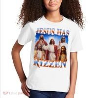 Jesus Has Rizzen He Is Rizzen Kids T-Shirt thumb 2