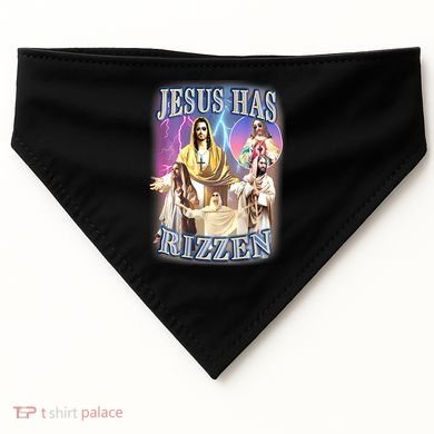 Jesus Has Rizzen USA-Made Doggie Bandana