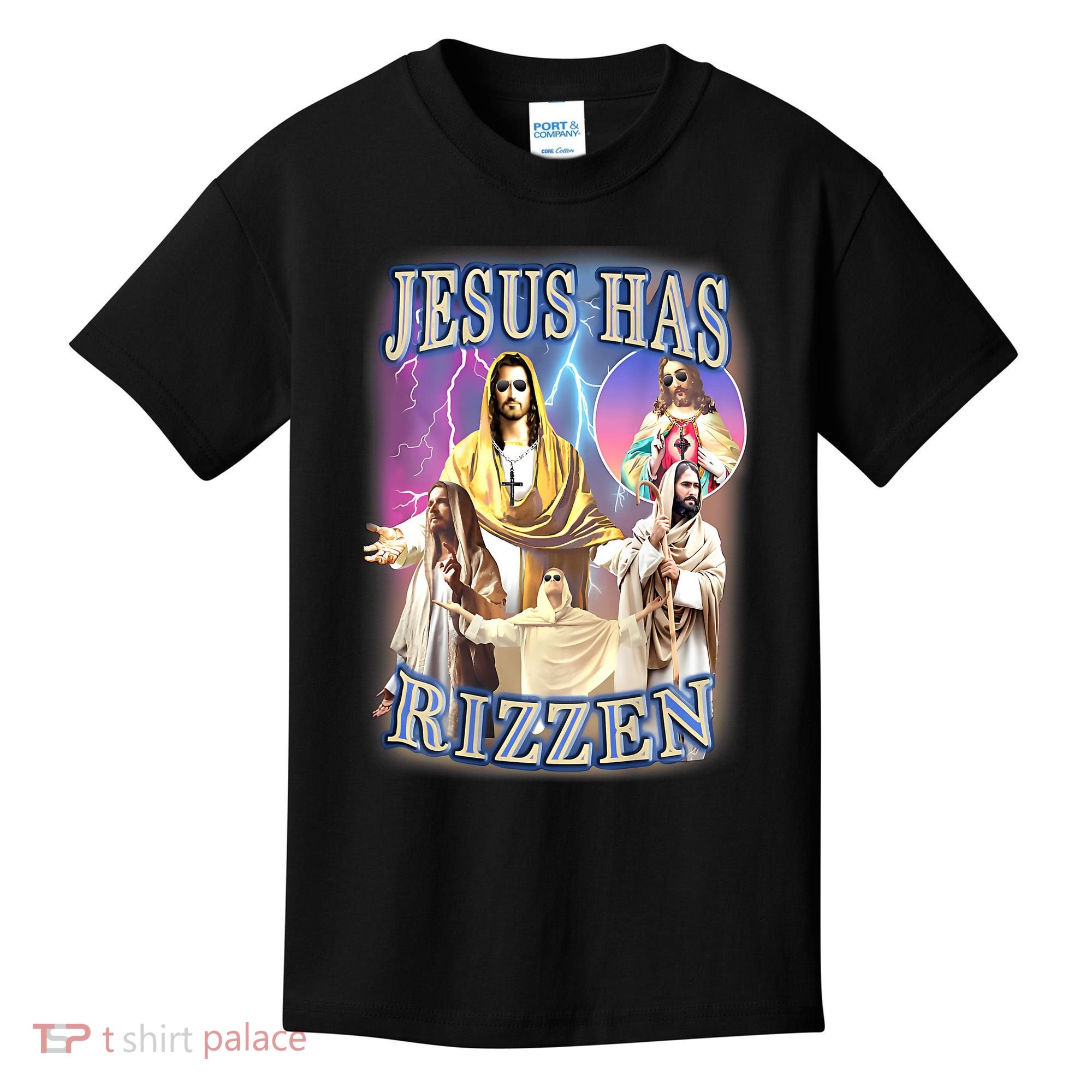 Jesus Has Rizzen Kids T-Shirt