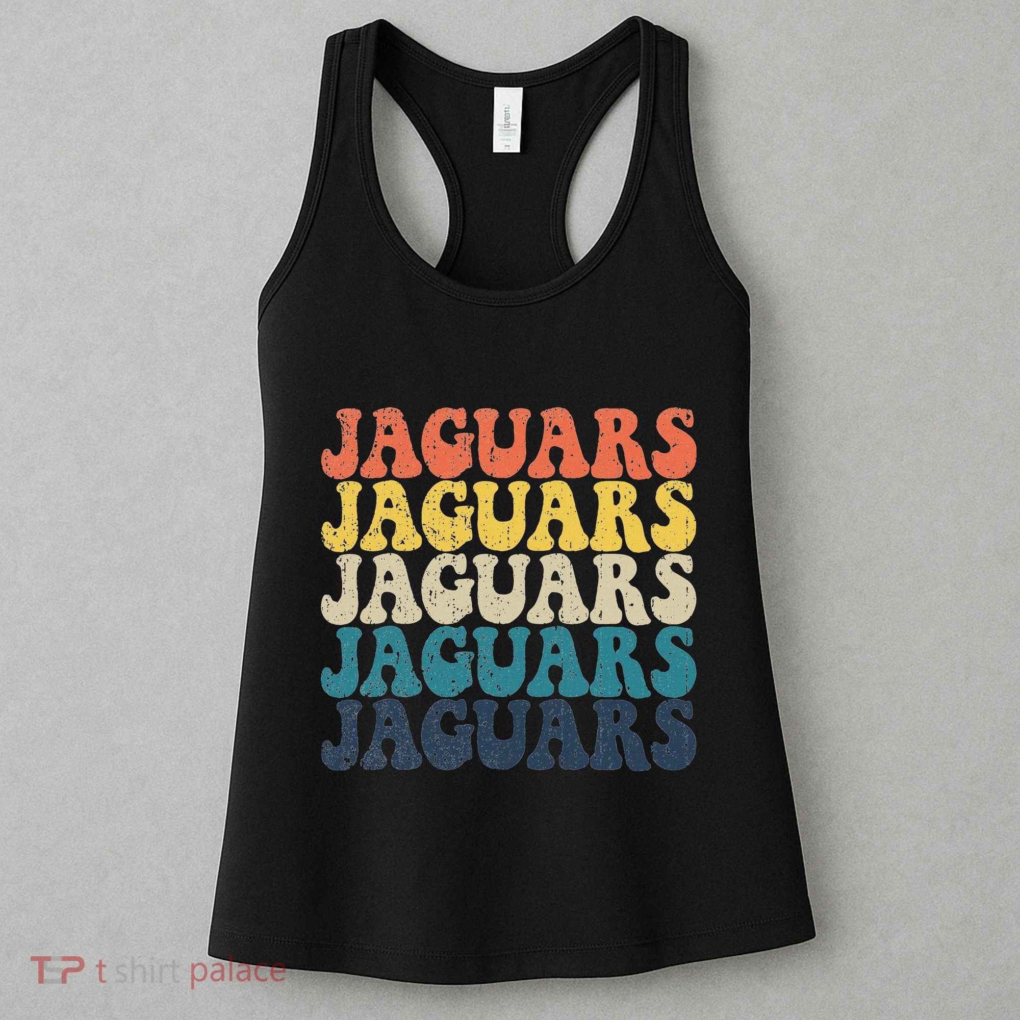 Jaguars High School Jaguars Sports Team Retro Jaguars Women's Tank Top