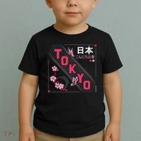 Japan Hello Spring Tokyo Text With Flower And Butterflies Toddler T-Shirt thumb 2