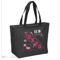 Japan Hello Spring Tokyo Text With Flower And Butterflies Tote Bag thumb 2