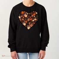 Juneteenth Heart Support Black History Month Black Gift Women's Sweatshirt thumb 0