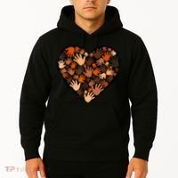 Juneteenth Heart Support Black History Month Black Gift Hoodie thumb 2
