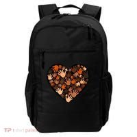 Juneteenth Heart Support Black History Month Black Gift Backpack thumb 0
