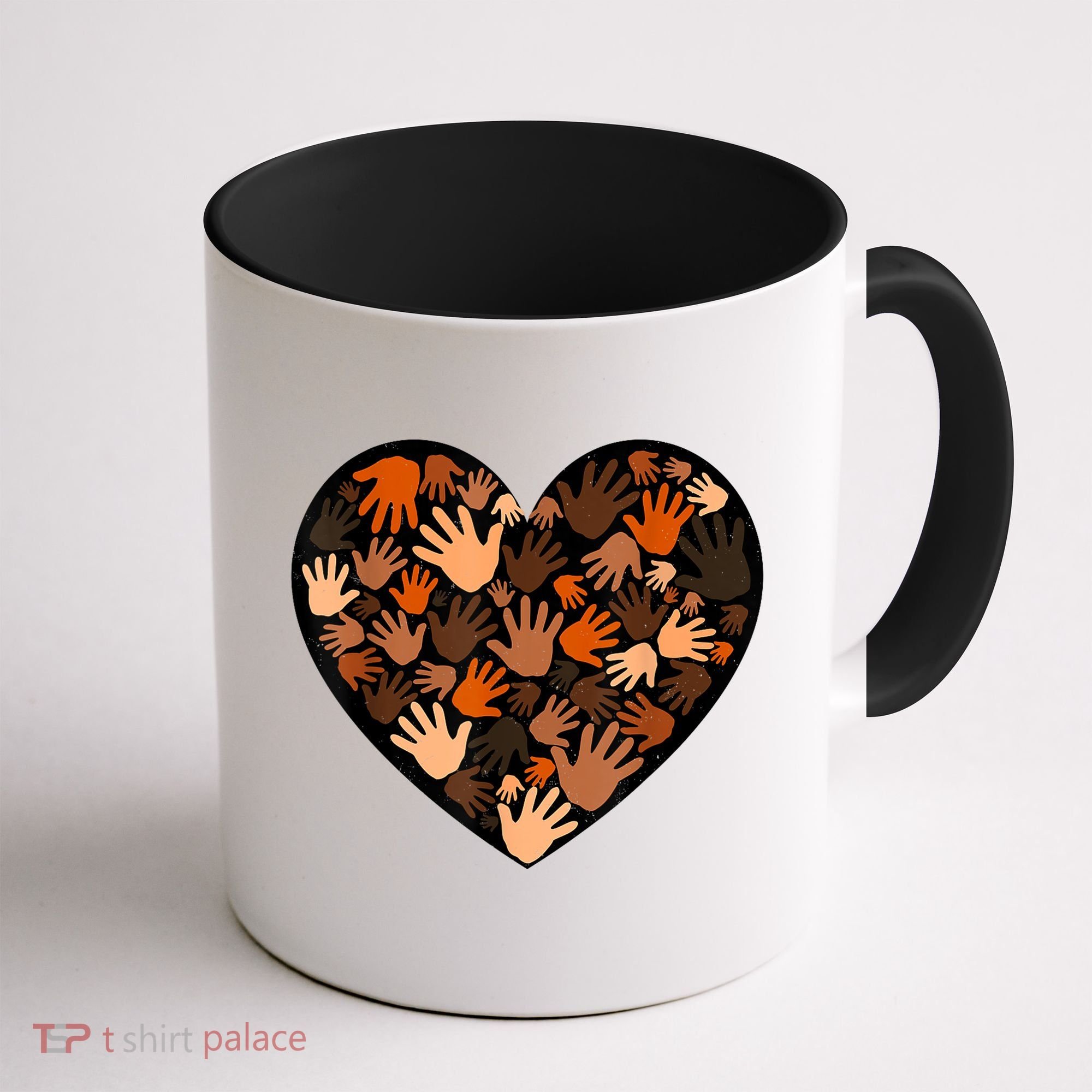 Juneteenth Heart Support Black History Month Black Gift Coffee Mug