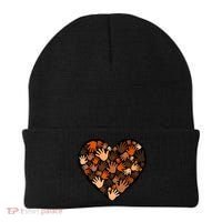 Juneteenth Heart Support Black History Month Black Gift Beanie thumb 0
