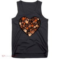 Juneteenth Heart Support Black History Month Black Gift Tank Top thumb 0