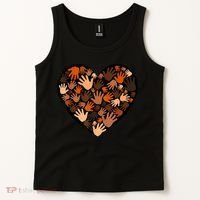 Juneteenth Heart Support Black History Month Black Gift Tank Top thumb 2