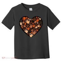 Juneteenth Heart Support Black History Month Black Gift Toddler T-Shirt thumb 0