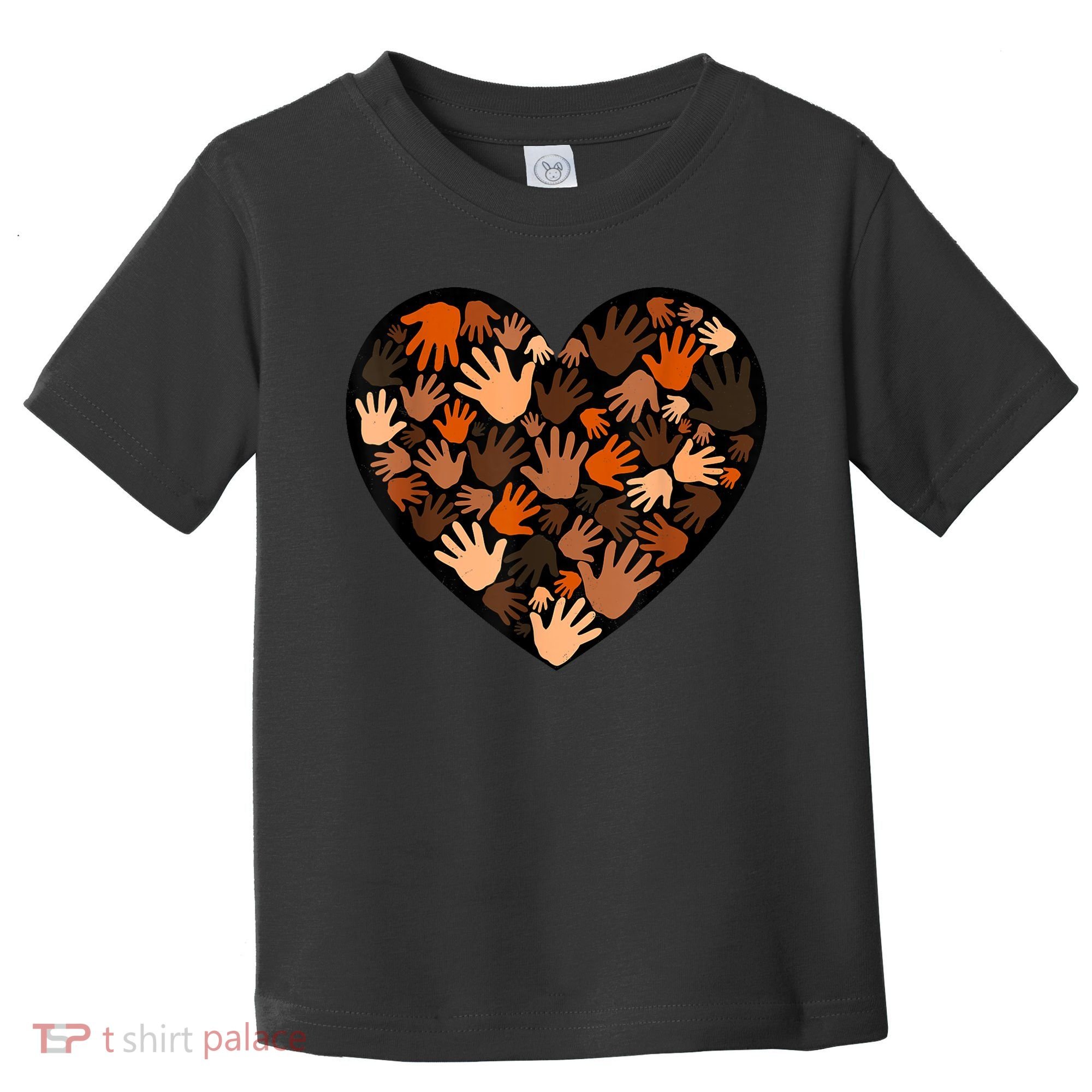 Juneteenth Heart Support Black History Month Black Gift Toddler T-Shirt