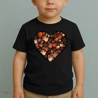 Juneteenth Heart Support Black History Month Black Gift Toddler T-Shirt thumb 2