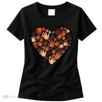 Juneteenth Heart Support Black History Month Black Gift Women's T-Shirt thumb 0