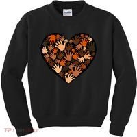 Juneteenth Heart Support Black History Month Black Gift Kids Sweatshirt thumb 0