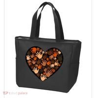 Juneteenth Heart Support Black History Month Black Gift Tote Bag thumb 3