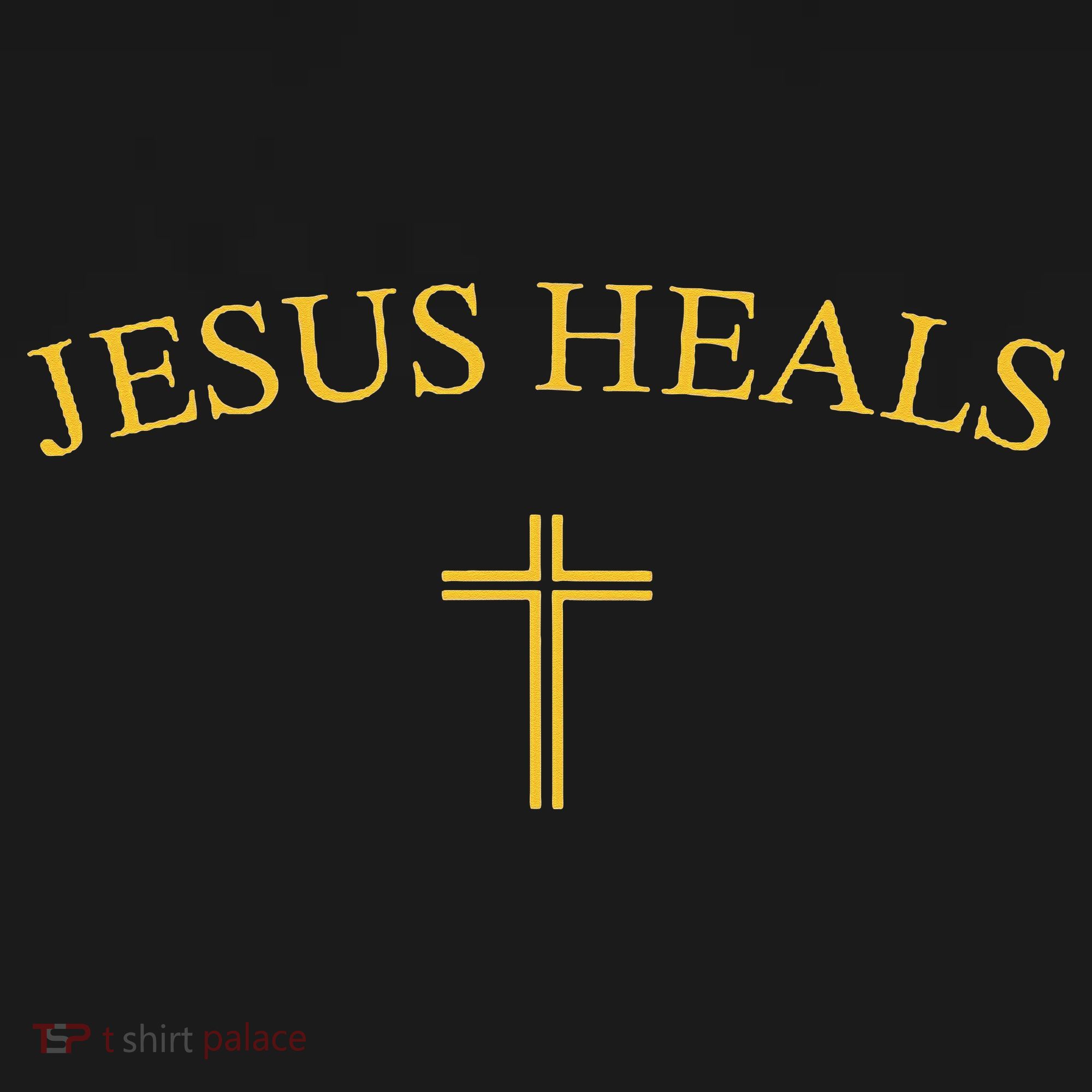 Jesus Heals - Simple Minimalist Christian Religious Cross Women's Tank Top